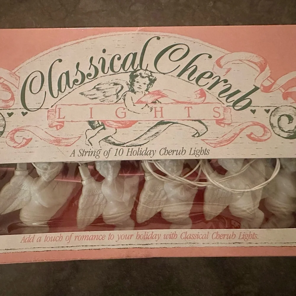 Classical Cherub Holiday String Lights - Picture 1 of 1